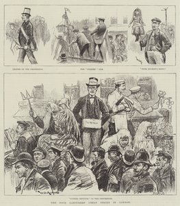 A Grande Greve dos Trabalhadores dos Doca em Londres de William Douglas Almond